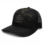 BEEREAL Black Multi-Cam Patch Hat